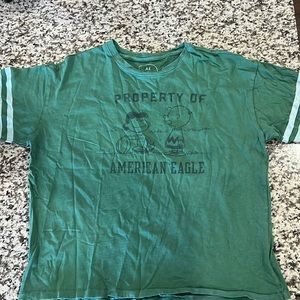 NWOT AMERICAN EAGLE PEANUTS FOOTBALL TEE